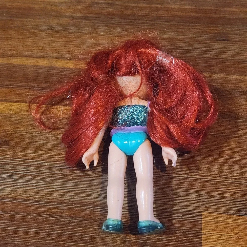 Disney Princess Girl‎ Ariel Glittered Petite Doll With Shoes Doll Toy